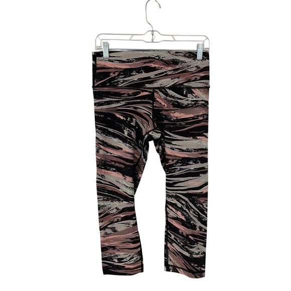 Lululemon Wunder Under HR Leggings 23" Inseam | Pink Black Marble Women’s 8/10 - Picture 2 of 7